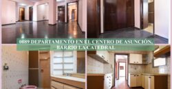 0089 DEPARTAMENTO EN ZONA CÉNTRICA DE ASUNCIÓN, BARRIO LA CATEDRAL