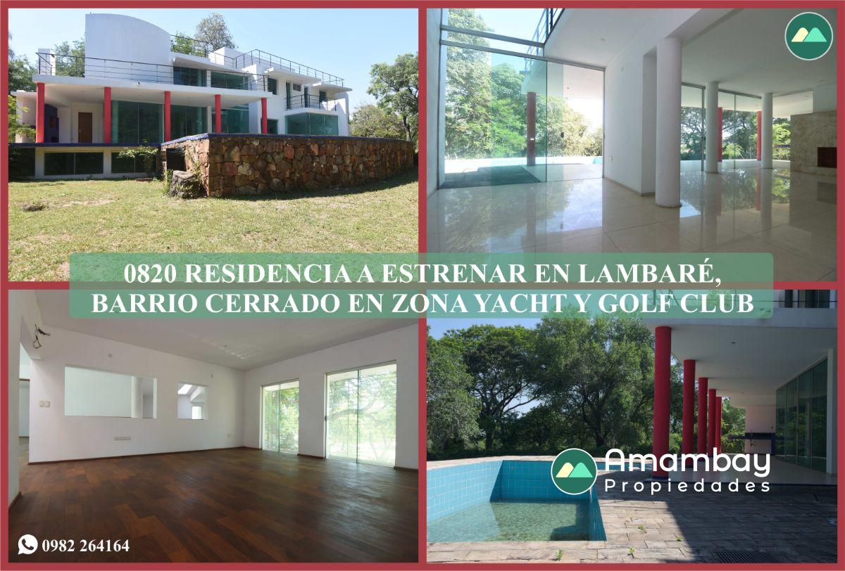 0820 RESIDENCIA A ESTRENAR EN BARRIO CERRADO, ZONA YACHT Y GOLF CLUB