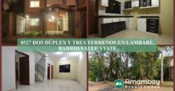0527 DOS DÚPLEX Y TRES TERRENOS EN LAMBARÉ, BARRIO VALLE YVATE