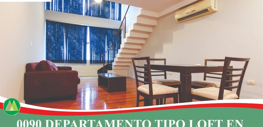 0090 DEPARTAMENTO TIPO LOFT EN EDIFICIO MACONDO, ZONA YACHT Y GOLF CLUB