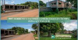 0097 TERRENO Y SALONES COMERCIALES EN ÑEMBY, ZONA ACCESO SUR