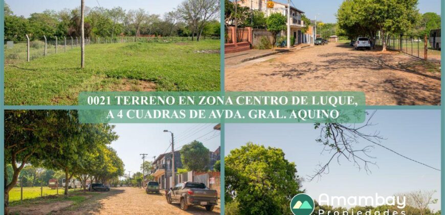0021 TERRENO EN LUQUE, ZONA ANTIGUA ESTACIÓN DEL TREN