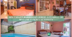 0856 CASA EN BARRIO SAN JORGE, ZONA AVDA. MADAME LYNCH