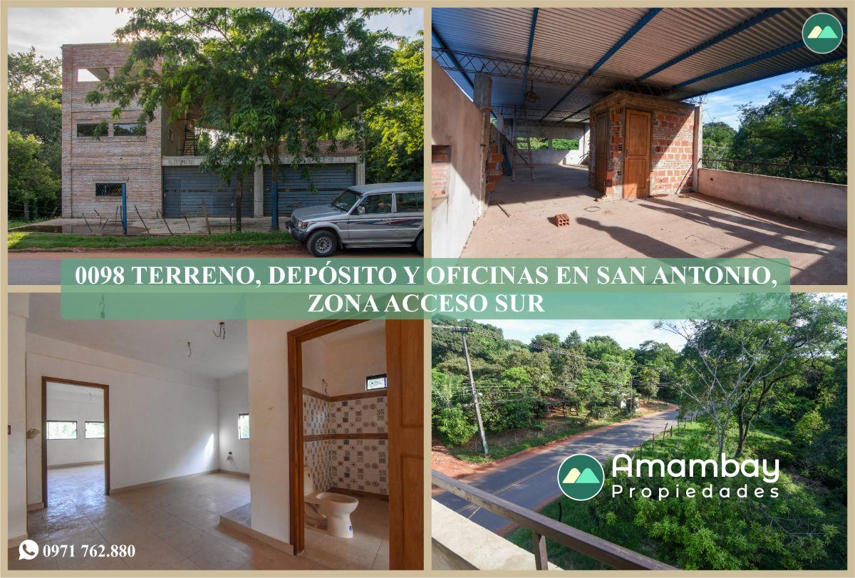 0098 TERRENO, DEPÓSITO Y OFICINAS EN SAN ANTONIO