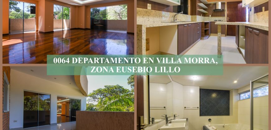 0064 DEPARTAMENTO EN BARRIO VILLA MORRA, ZONA EUSEBIO LILLO