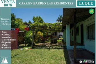 0078 CASA EN LUQUE, BARRIO LAS RESIDENTAS