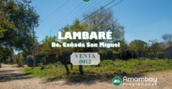 0012 TERRENO EN LAMBARE, ZONA YACHT Y GOLF CLUB