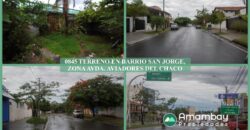 0845 TERRENO EN BARRIO SAN JORGE, ZONA AVDA. AVIADORES DEL CHACO