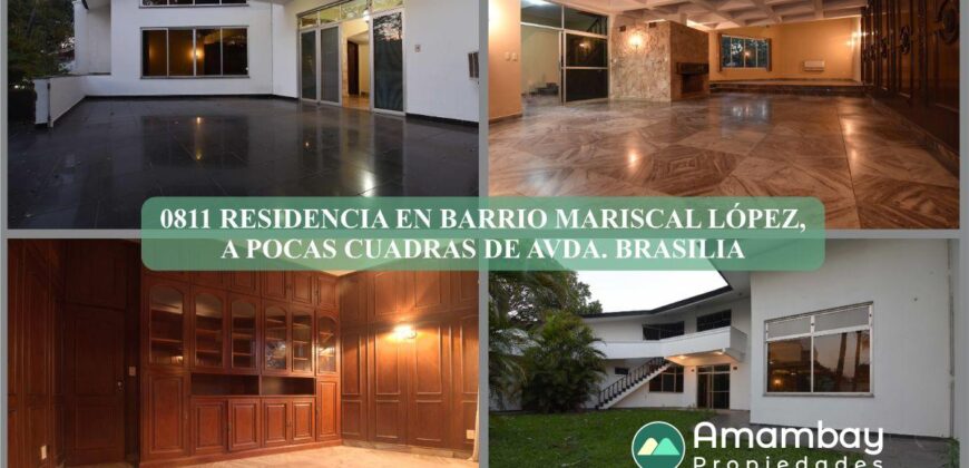 0811 RESIDENCIA EN BARRIO MARISCAL LÓPEZ