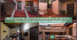 0893 CASA EN Bo. DR. GASPAR RODRÍGUEZ DE FRANCIA, ZONA NUEVAS OFICINAS DEL GOBIERNO