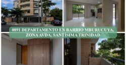 0891 DEPARTAMENTO EN BARRIO MBURUCUYA, ZONA AVDA. SANTÍSIMA TRINIDAD