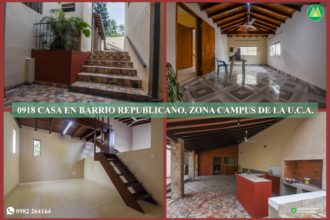 0918 CASA EN BARRIO REPUBLICANO