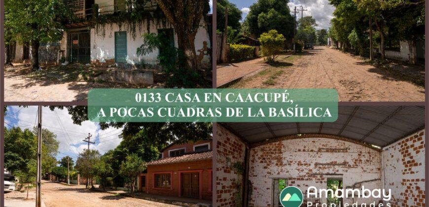 0133 CASA EN CAACUPE, BARRIO GENERAL DÍAZ