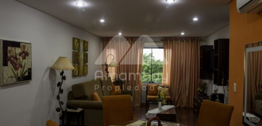 A0103 ALQUILO DEPARTAMENTO AMOBLADO EN LAMBARE, ZONA YACHT Y GOLF CLUB PARAGUAYO