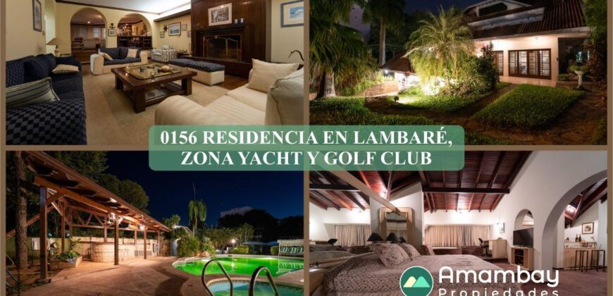 0156 RESIDENCIA EN LAMBARÉ, ZONA YACHT Y GOLF CLUB