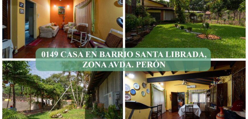 0149 CASA EN BARRIO SANTA LIBRADA, ZONA AVDA. PERÓN