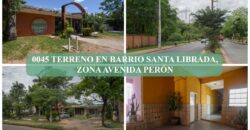 0045 TERRENO EN BARRIO SANTA LIBRADA, SOBRE AVDA. PERÓN