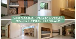 A0184 ALQUILO DUPLEX EN LAMBARE, ZONA EX HOSPITAL DEL CORAZÓN