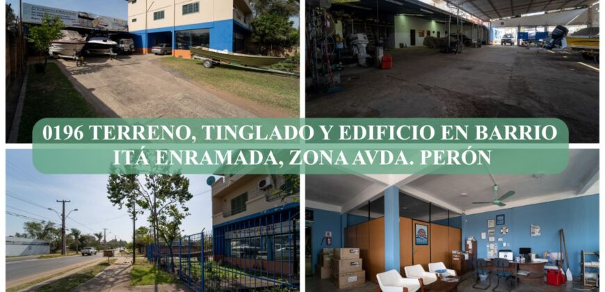 0196 TERRENO, TINGLADO Y EDIFICIO EN ITÁ ENRAMADA, ZONA AVENIDA PERÓN