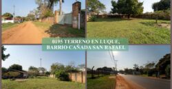 0195 TERRENO EN LUQUE, BARRIO CAÑADA SAN RAFAEL