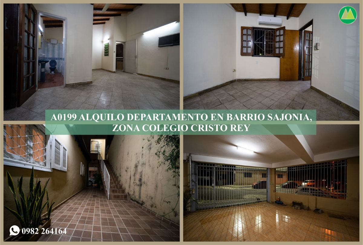 A0199 ALQUILO DEPARTAMENTO EN BARRIO SAJONIA