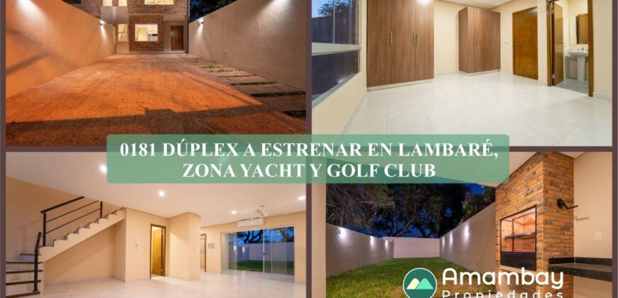 0181 DUPLEX EN LAMBARÉ, ZONA YACHT Y GOLF CLUB