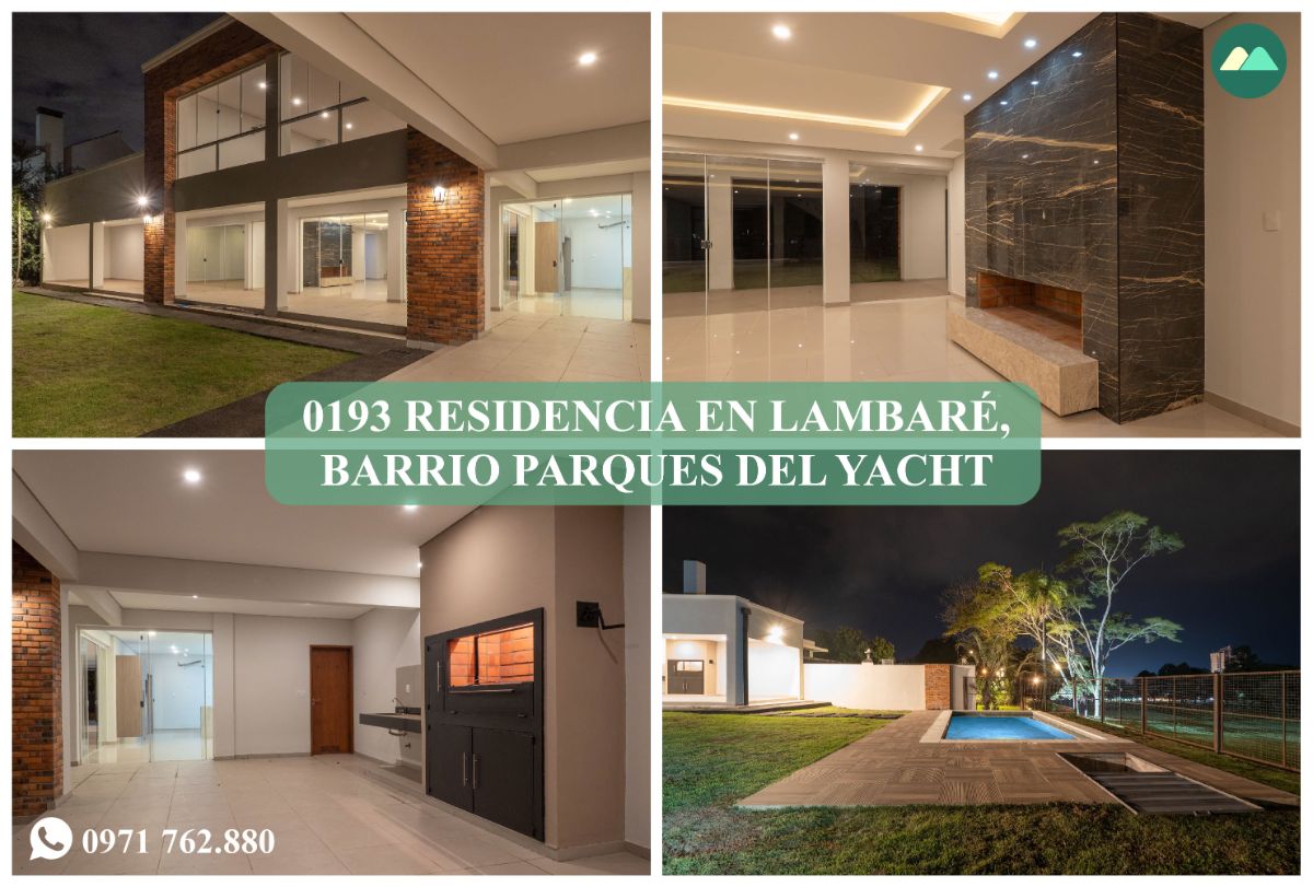 0193 RESIDENCIA EN LAMBARÉ, BARRIO PARQUES DEL YACHT