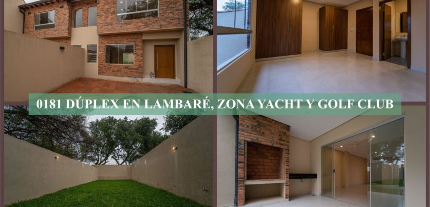 0181 DUPLEX EN LAMBARÉ, ZONA YACHT Y GOLF CLUB