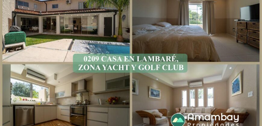 0209 CASA EN LAMBARÉ, BARRIO PARQUES DEL YACHT