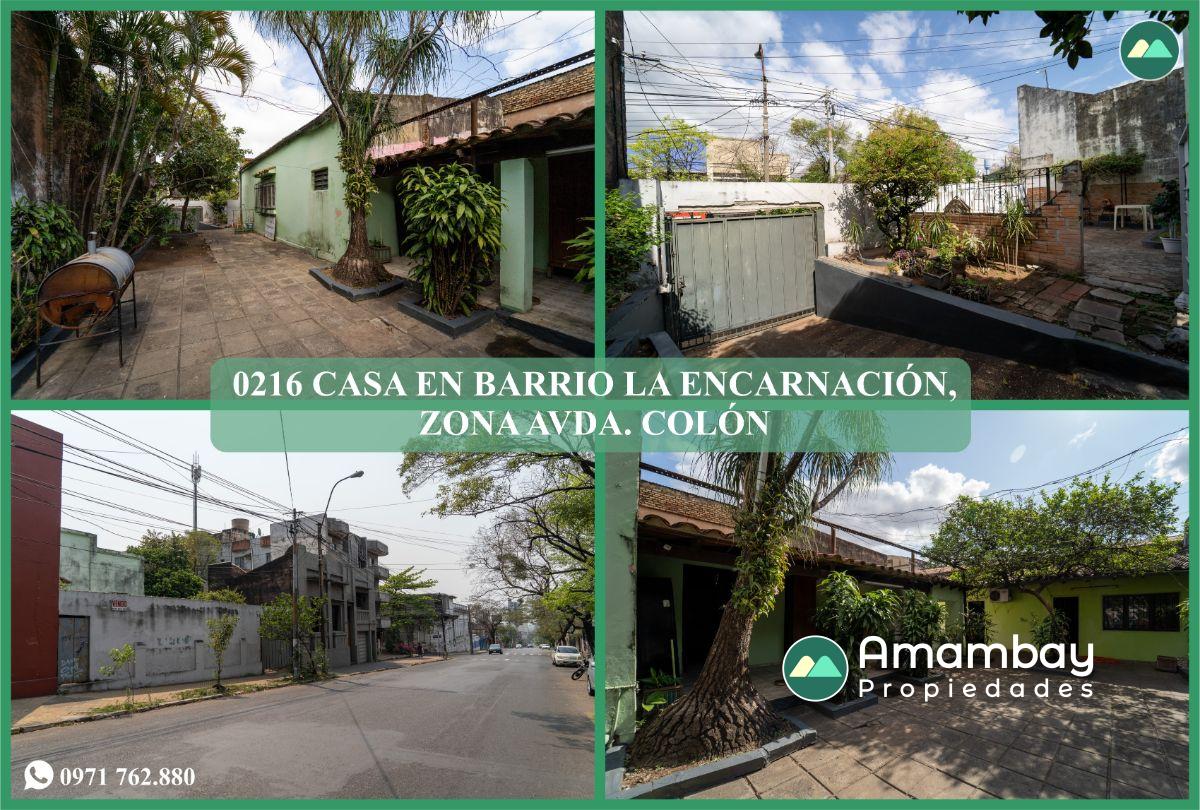 0216 CASA EN BARRIO LA ENCARNACIÓN, ZONA AVDA. COLÓN