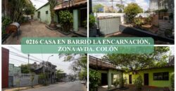 0216 CASA EN BARRIO LA ENCARNACIÓN, ZONA AVDA. COLÓN