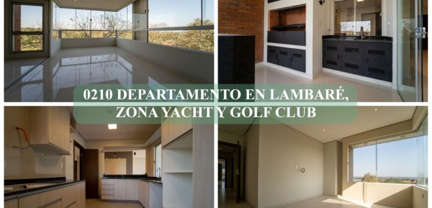 0210 DEPARTAMENTO EN LAMBARÉ, ZONA YACHT Y GOLF CLUB