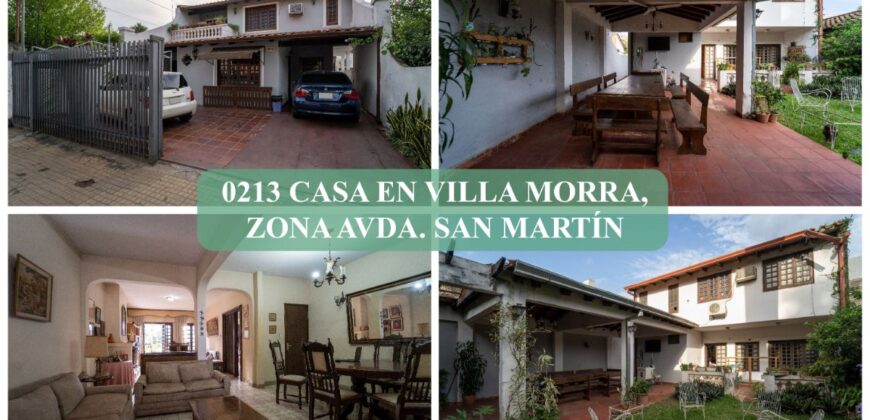 0213 CASA EN VILLA MORRA, ZONA AVDA. SAN MARTÍN