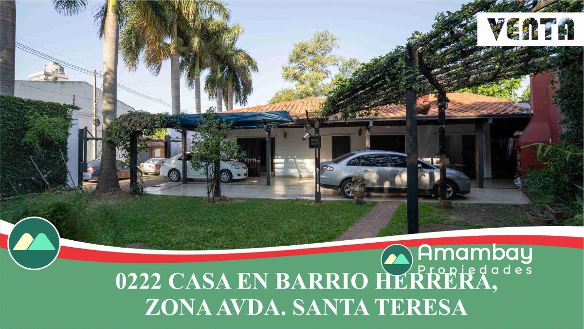 0222 CASA EN BARRIO HERRERA, ZONA AVDA. SANTA TERESA