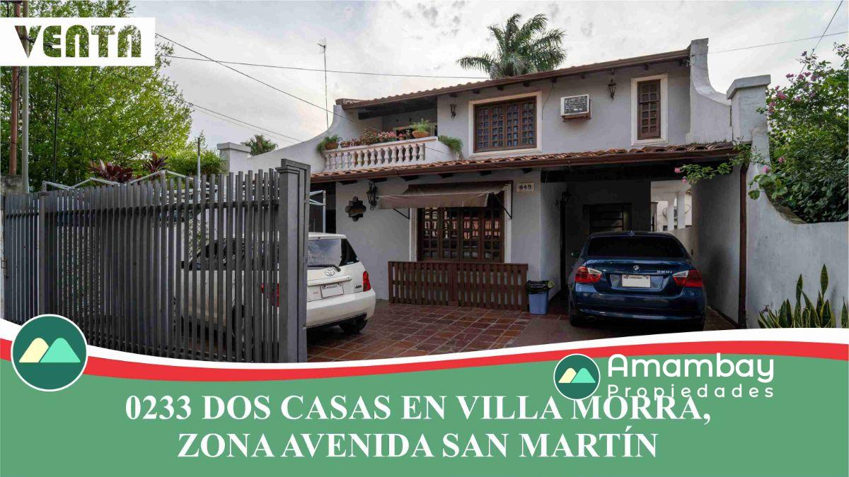 0233 CASA EN BARRIO VILLA MORRA, ZONA AVDA. SAN MARTÍN