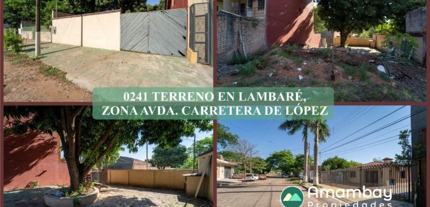 0241 TERRENO EN LAMBARE, ZONA CARRETERA DE LÓPEZ