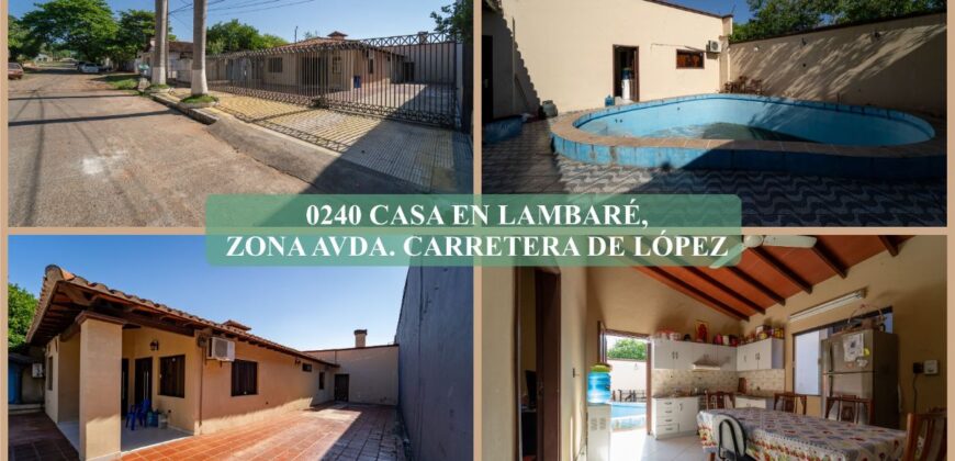 0240 CASA EN LAMBARE, ZONA CARRETERA DE LÓPEZ