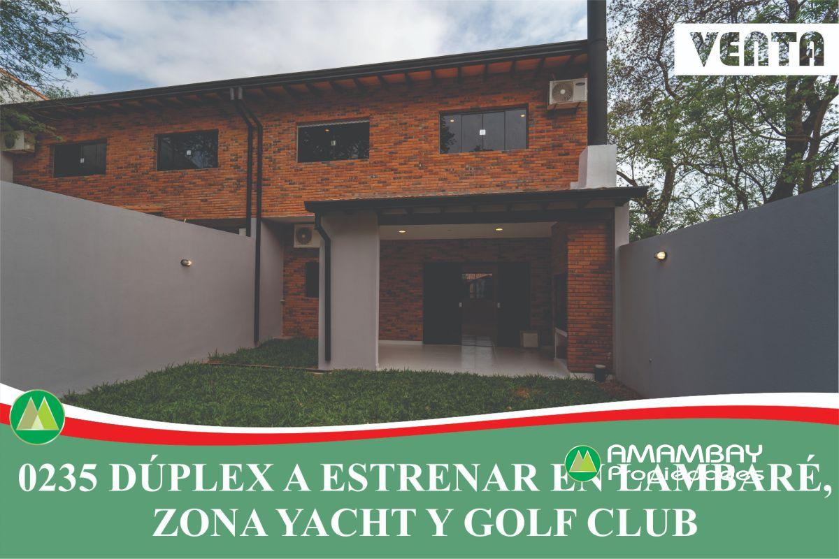 0235 DÚPLEX A ESTRENAR EN LAMBARÉ, ZONA YACHT Y GOLF CLUB