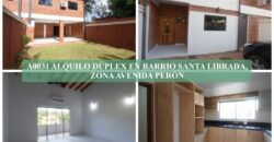 A0031 ALQUILO DÚPLEX EN BARRIO SANTA LIBRADA, ZONA AVENIDA PERÓN
