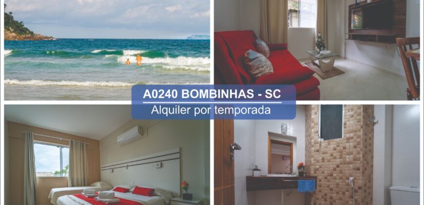 A0240 DEPARTAMENTO EN BOMBINHAS – ALQUILER POR TEMPORADA 