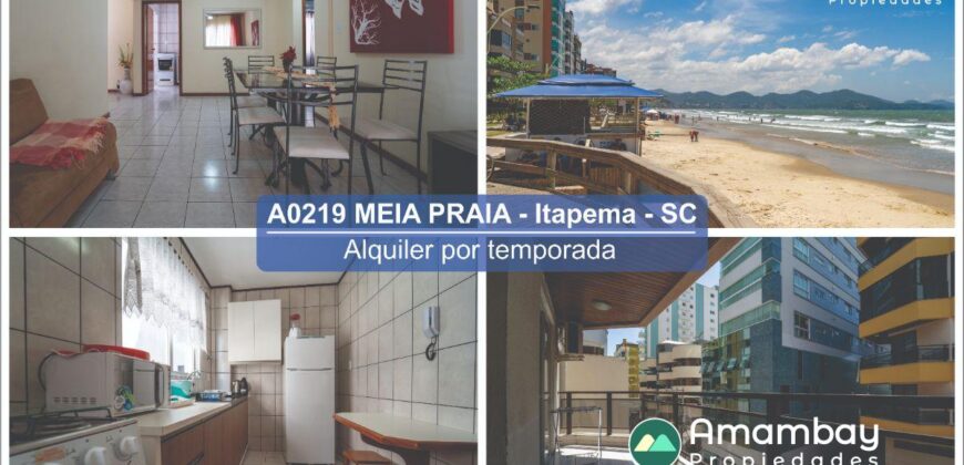 A0219 DEPARTAMENTO EN MEIA PRAIA, ITAPEMA – ALQUILER POR TEMPORADA 