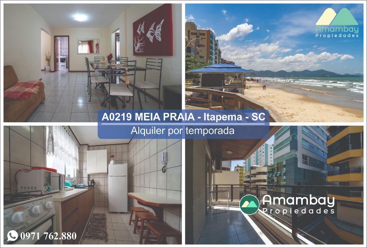 A0219 DEPARTAMENTO EN MEIA PRAIA, ITAPEMA – ALQUILER POR TEMPORADA 