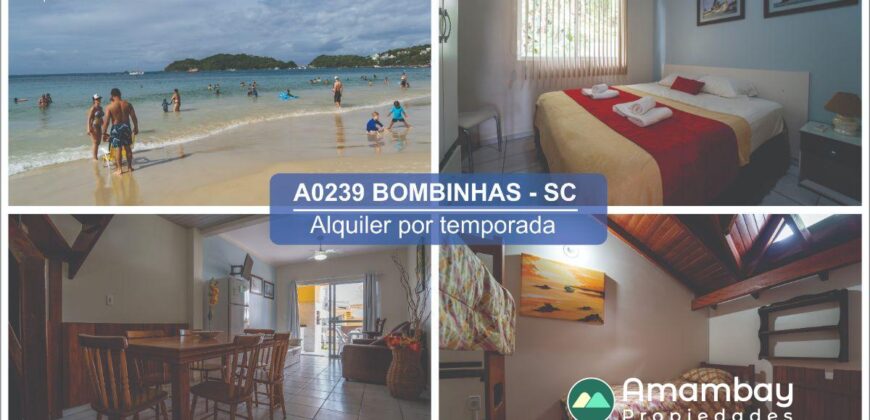 A0239 DÚPLEX EN BOMBINHAS – ALQUILER POR TEMPORADA