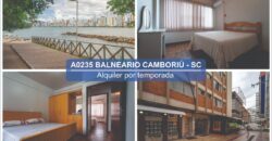 A0235 DEPARTAMENTO EN BALNEARIO CAMBORIÚ – ALQUILER POR TEMPORADA 