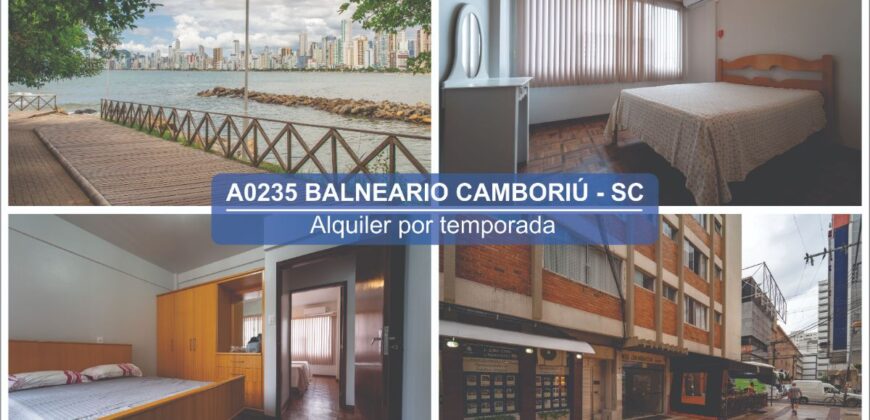 A0235 DEPARTAMENTO EN BALNEARIO CAMBORIÚ – ALQUILER POR TEMPORADA 