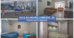 A0218 DEPARTAMENTO EN BALNEARIO CAMBORIÚ – ALQUILER POR TEMPORADA