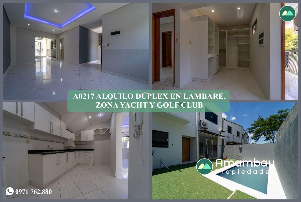 A0217 ALQUILO DÚPLEX EN LAMBARÉ, BARRIO MBACHIO