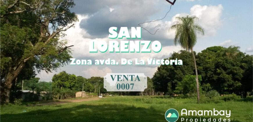 0007 TERRENO EN SAN LORENZO, ZONA AVDA. LA VICTORIA