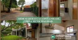 A0248 ALQUILO CASA EN LAMBARÉ, BARRIO KENNEDY