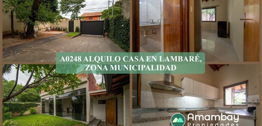 A0248 ALQUILO CASA EN LAMBARÉ, BARRIO KENNEDY